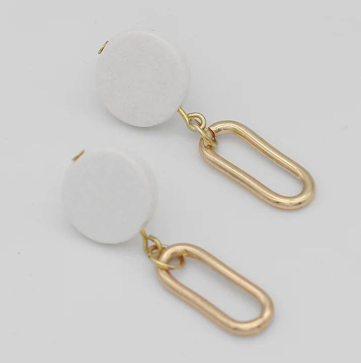 Sylca Kolly Gold Link Dangle Earring SD24E02