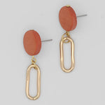 Sylca Kolly Gold Link Dangle Earring SD24E02