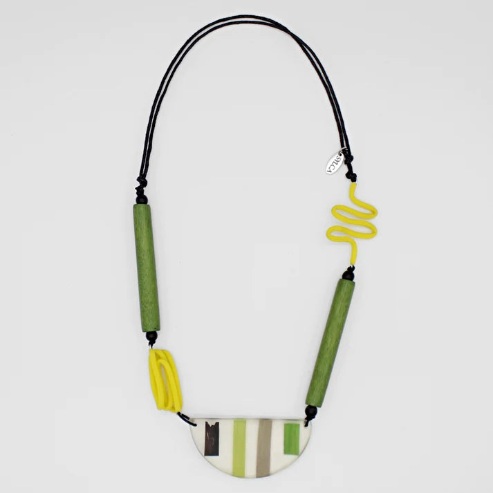 Sylca Green Rosalie Statement Necklace SD24N13