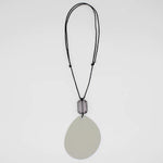 Sylca Gray Jewel Resin Pendant Neckalce SD24N19