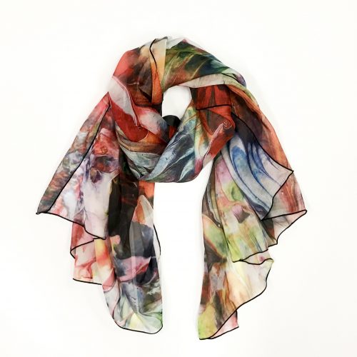 UBU Sheer Artist Print Scarf Style SH-006AP