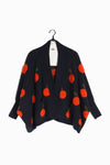 LOOK BY M Sweet Orange Cape Cardigan SM6162