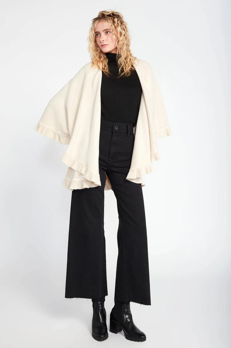 Look By M Ruffle Shawl Vest SM865