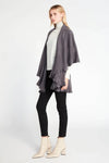 Look By M Ruffle Shawl Vest SM865