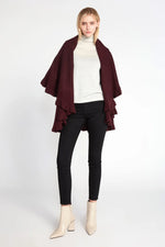 Look By M Ruffle Shawl Vest SM865