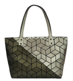 Patrizia Luca Diagonal Two Tone Slanted Square Tote Style 0H01M2D