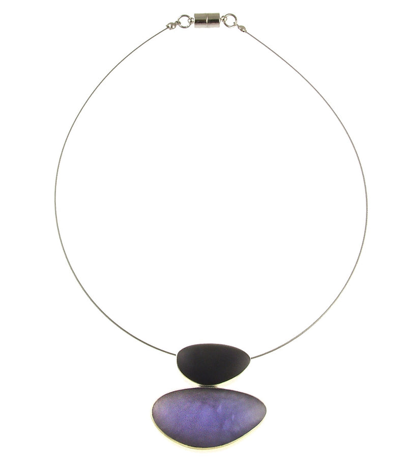 Origin Two Pebbles Pendant Necklace 2233