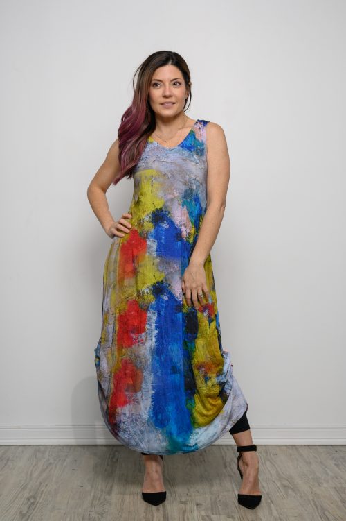 UBU Sleeveless Adjustable Maxi Dress Style U37-702AP