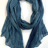 Lua Watercolor Silk Scarf SC1000 #404 Dark Denim