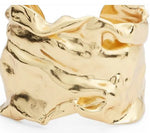 Karine Sultan Crumpled Foil Cuff Bracelet