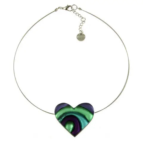 Origin Heart Swirl Pendant Necklace Style 2106