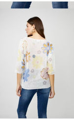 Frank Lyman Floral Print Relaxed Fit Style 256795u S25