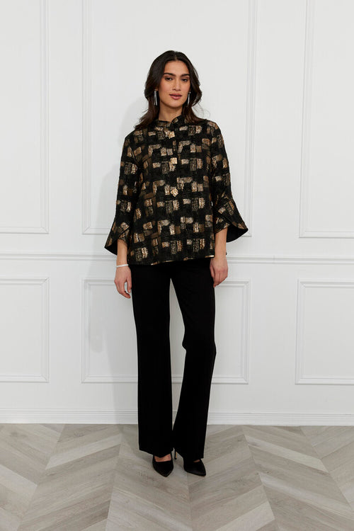 Frank Lyman |Dressy Black/Gold Jacket Style 259225
