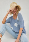 Frank Lyman Floral V-neck Pullover Style 256838u S25