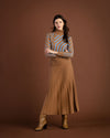 Marble Skirt 7176_208 Camel