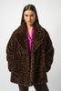 Joseph Ribkoff Leopard Print Faux Fur Coat Style 253937