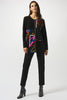 Joseph Ribkoff Abstract Long-sleeve Crew Neck Style 253172