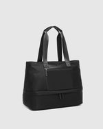 Louenhide Madden Nylon Convertible Tote Bag 7445N Black, Coffee