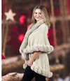 Ellyndale EP 220302 Cloak Boho Style Fur Collar Shawl Warm Cardigan