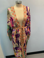 Powder Iris Sage Kimono Gown PKG3