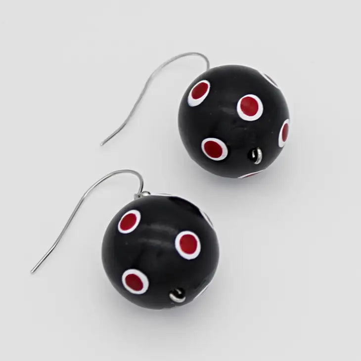 Sylca Black Diva Earrings LS23E06 BLACK