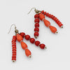 Sylca Orange Multi Strand Simone Earrings UN23E01 ORANGE