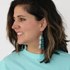 Sylca Blue Multi Strand Simone Earrings UN23E01 BLUE