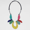 Sylca Emery Open Curve Multi-Color Necklace BP23N12 MULTI