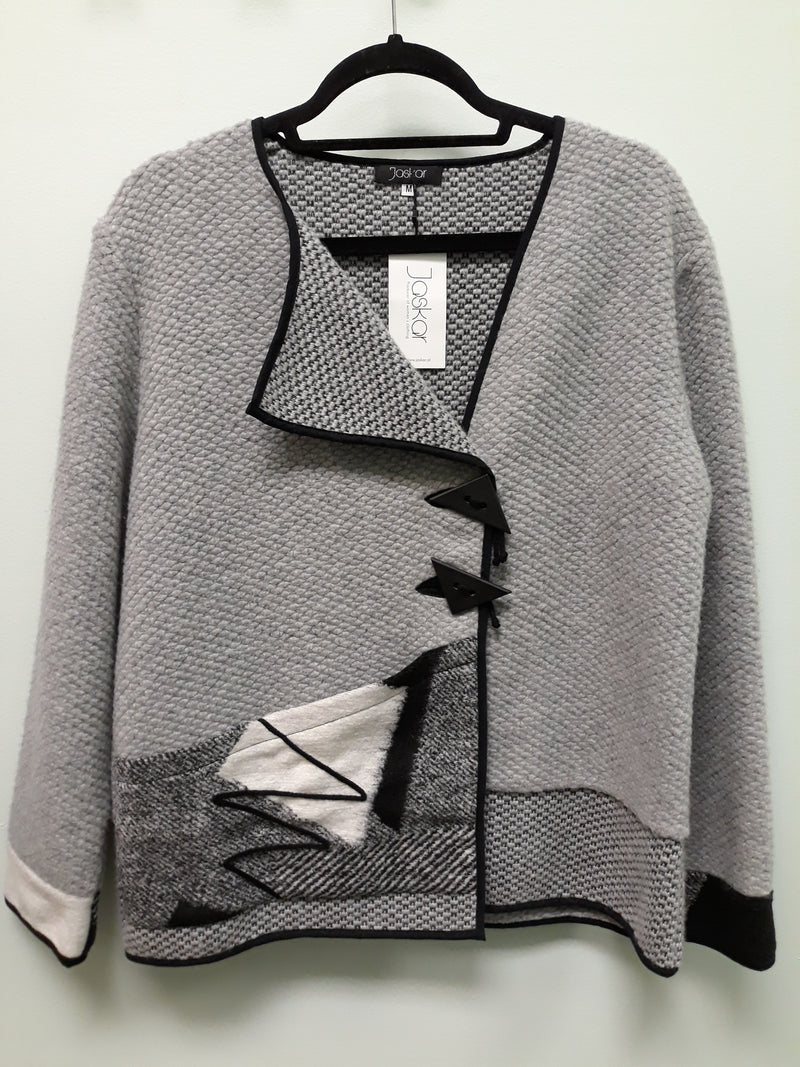 JASKAR GREY CARDIGAN HX 503