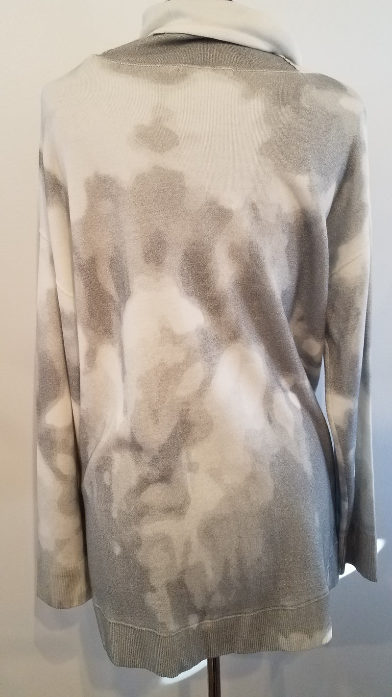 OST Sweater marble print ivory/grey XL