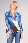 Vanite Couture pleated jacket BBT-17 Fuji Blue