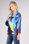 Vanite Couture pleated jacket BBT-17 Fuji Blue