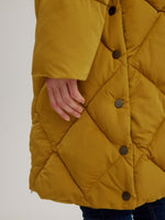 C-RO Hooded Quilted E1314RK-255 Coat Dijon