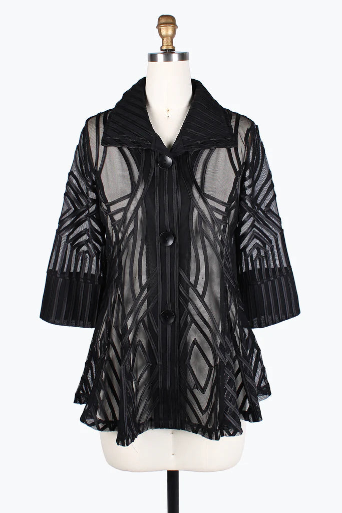 Damee Soutache Jacket 2363-BLK