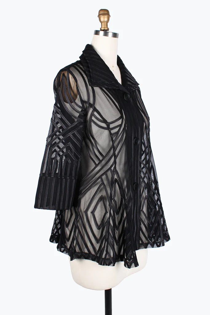 Damee Soutache Jacket 2363-BLK