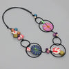 Sylca Multi Color Hayden Disk Necklace TG21N14 MULTI