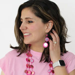 Sylca Fuchsia Arabella Earrings UN23E06 FUCHSIA