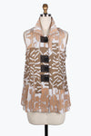 Damee Abstract pattern button patch vest 3188-Tpe