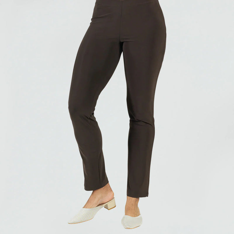 Clara Sun Woo Signature Straight Leg Pant 3PT - 5 Colors Black, White, Brown, Navy, Olive,