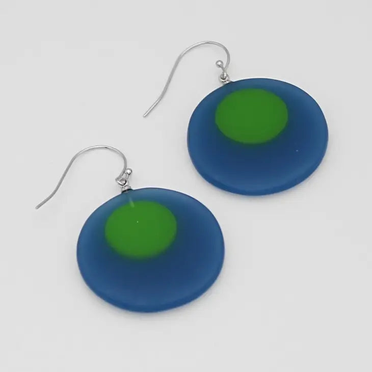 Sylca Blue Hana Earrings LS23E11 BLUE