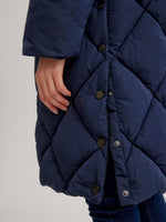 C-RO Hooded Quilted E1314RK-255 Coat Dijon