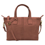 ILI New York Urbano Braided Satchel Style 4488