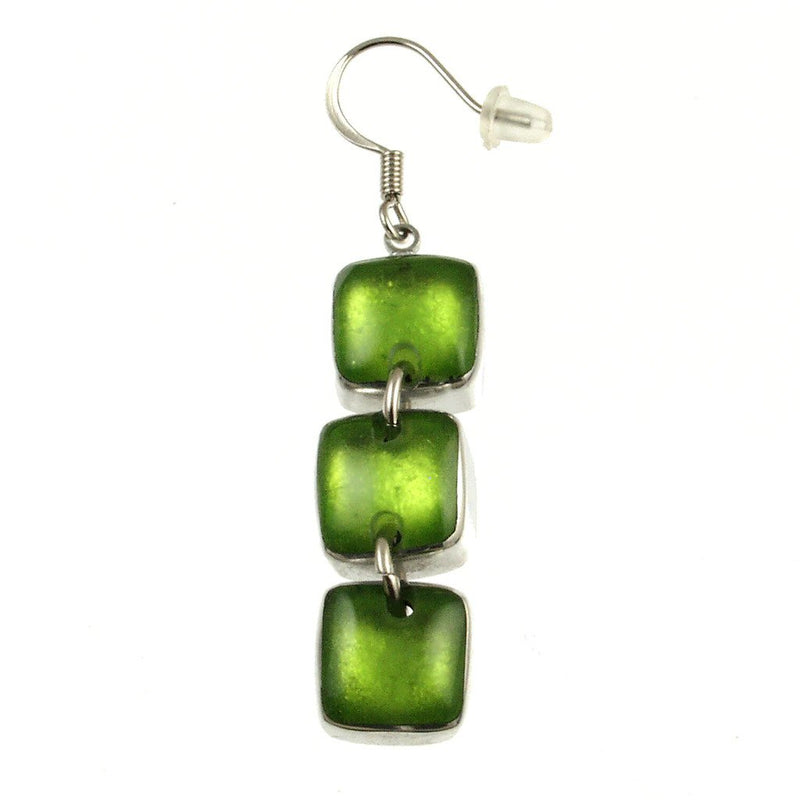 Resin & Shell Silver Jewelry Ear 461-3