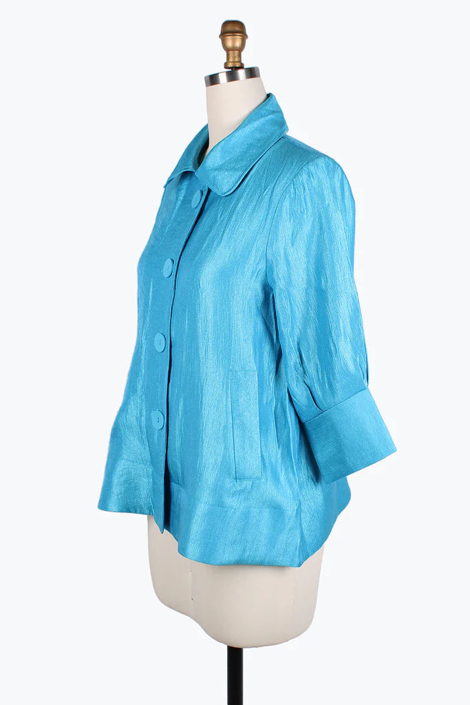 Damee Wide Ball collar jacket 4741-Sky