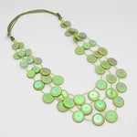 Sylca Lime Iridescent Arabella Necklace UN23N06 LIME