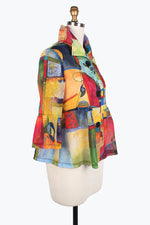 Damee Watercolor art short jacket 4816-MLT