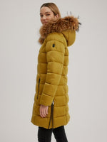 C-RO 2-Way Stretch Jacket W Faux Fur Hood E1211RK-754