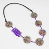 Sylca Purple Confetti Statement Necklace SD23N13 PURPLE