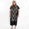 Sylca Geometric Stripe and Dot Design Caftan MA21D09