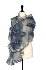 Trimdin Felted Shawls Botanical Gala Stone